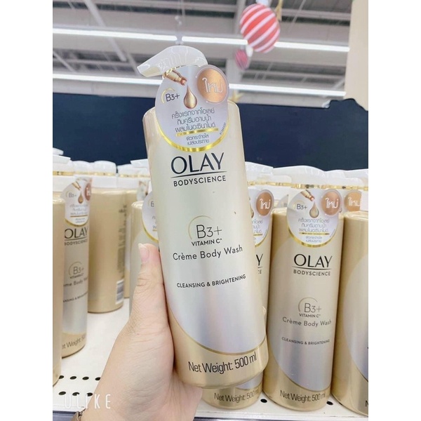 Sữa Tắm OLAY B3+ Siêu Dưỡng Trắng Da, Cấp Ẩm Và Đàn Hồi Cho Da - Chai 500ml Dr.MaiLe