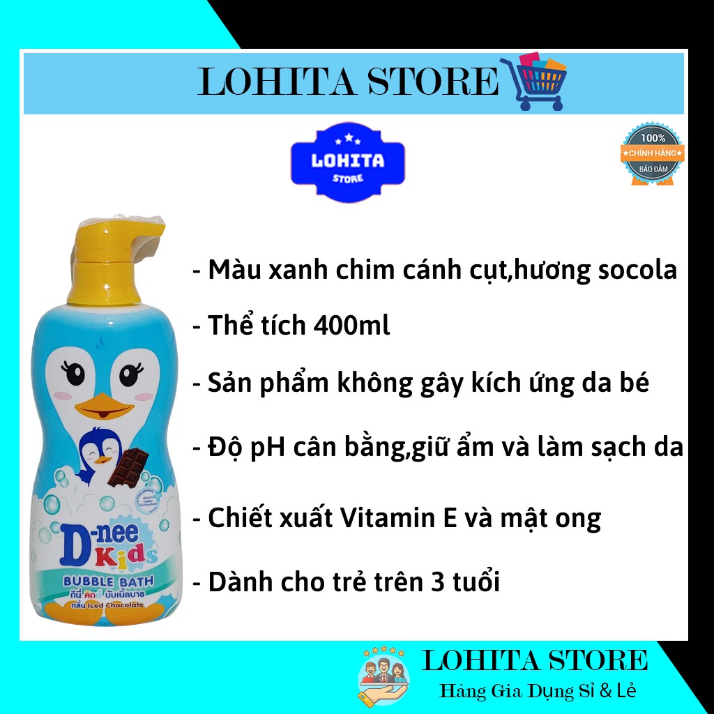  Sữa tắm Dnee Kid hình thú Thái Lan 400ml