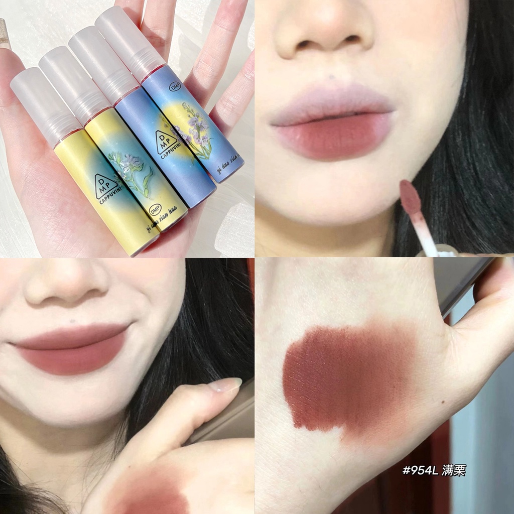 Son Kem Lì CAPPUVINI Màu Nude Nhạt Mềm Mượt Nuôi Dưỡng Môi Chống Thấm Nước