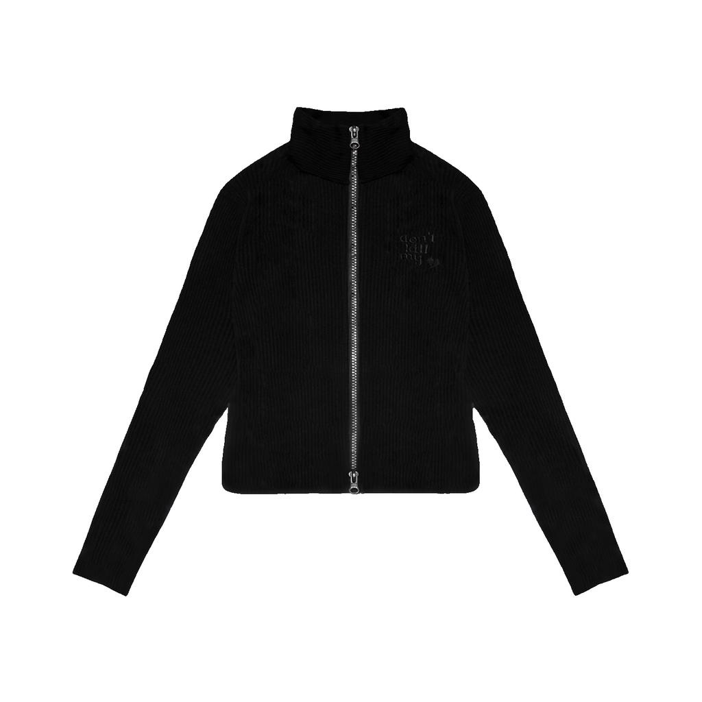 Áo khoác croptop nữ màu đen Don't Kill My Vibe - Baby Jacket Fit | K16-AK6