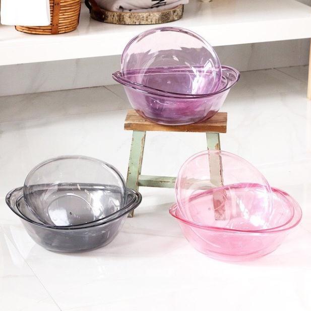 Thau nhựa trong suốt đựng đồ đa năng