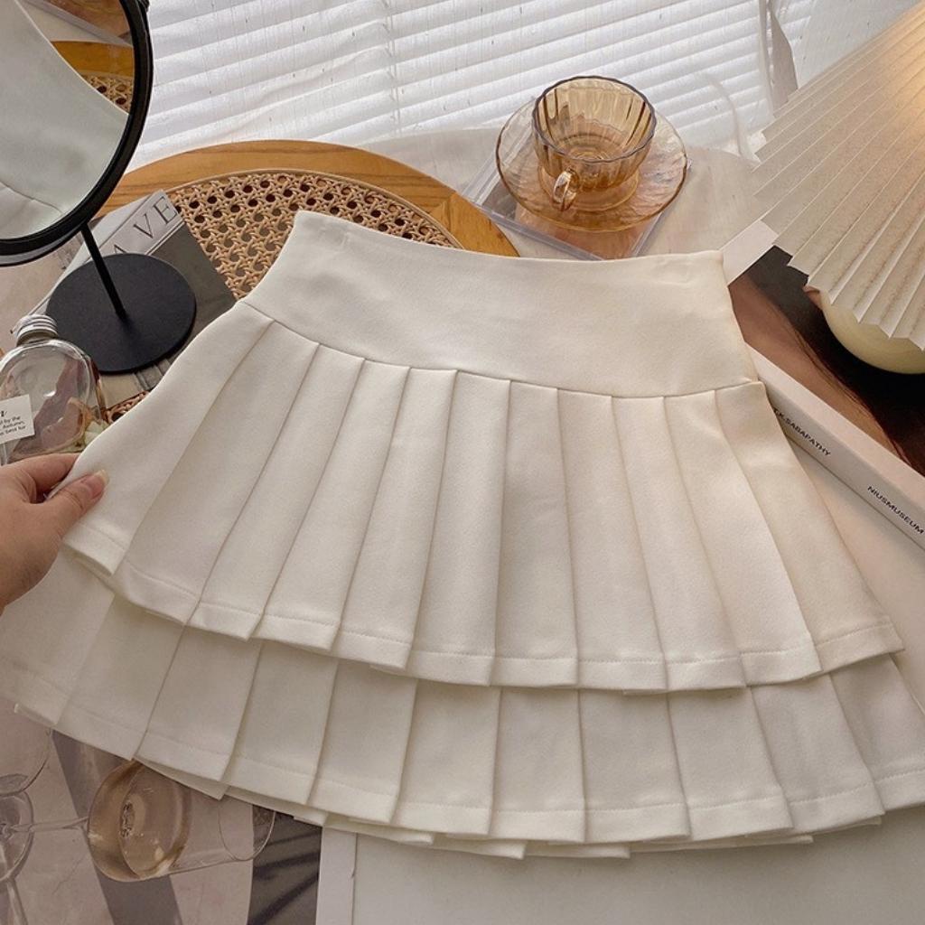 Chân Váy Xếp Ly 2 Tầng Siêu Hot