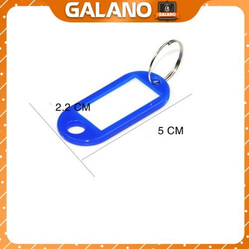Móc khóa EDC GALANO móc chìa khóa ghi chú, ghi tên, đánh dấu chìa khóa, vali, balo nhiều màu tiện dụng HG-001115
