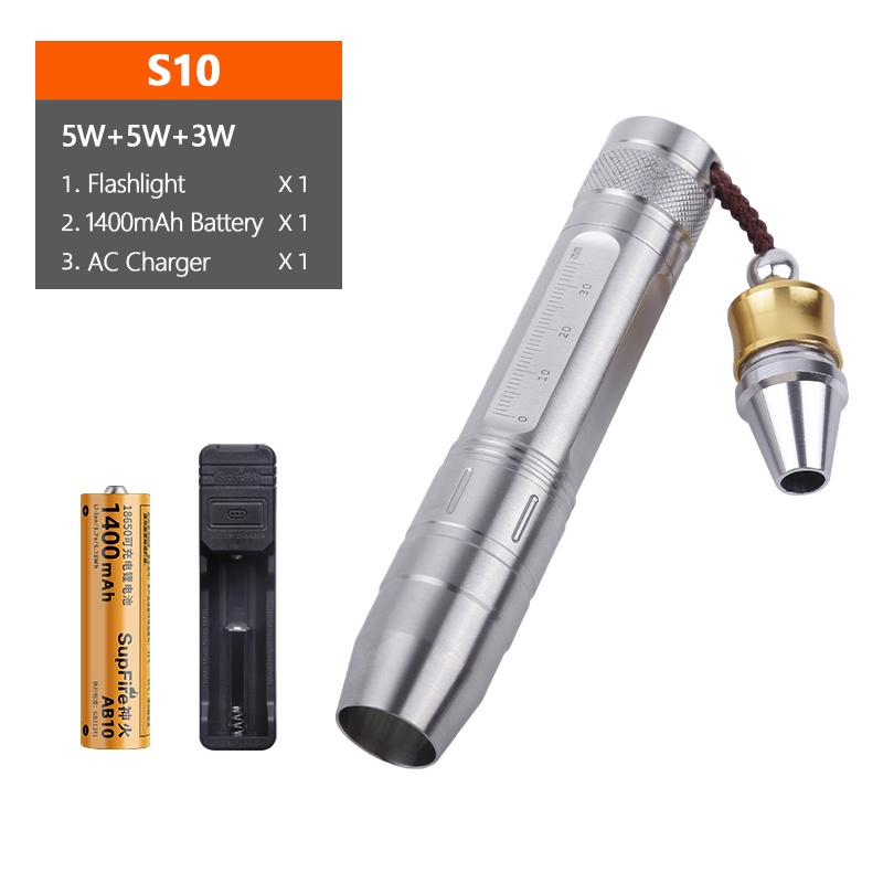 Đèn Pin UV S10 Supfire thiết kế nhỏ gọn cầm tay tiện dụng