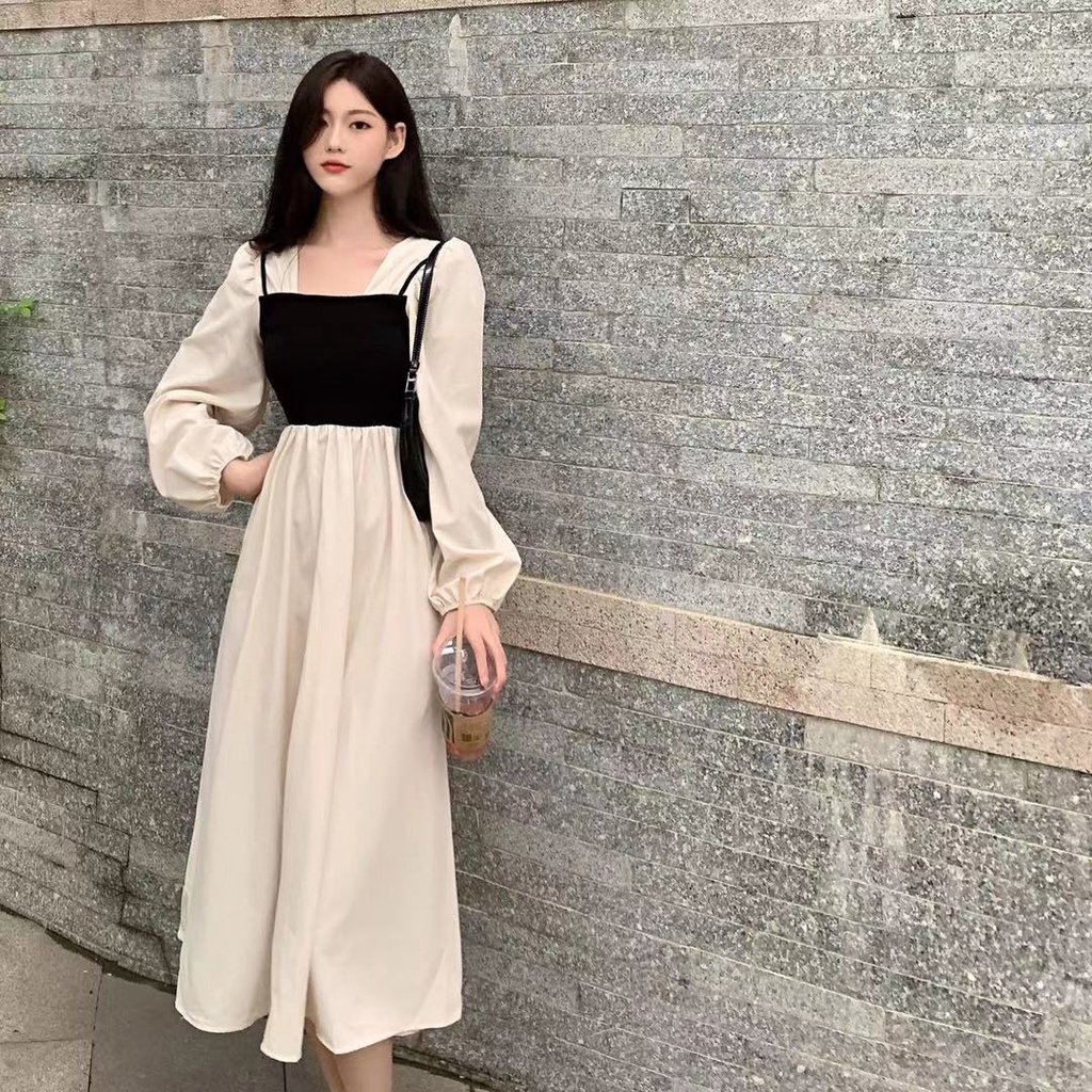 Váy nữ váy dài đầm dự tiệc sang trọng đầm công sở đầm thiết kế đầm cổ vuông đầm dài qua gối đầm tay dài đầm suông bigsize váy đi chơi đầm khoét eo váy công chúa váy nữ xinh váy sang chảnh váy sinh nh