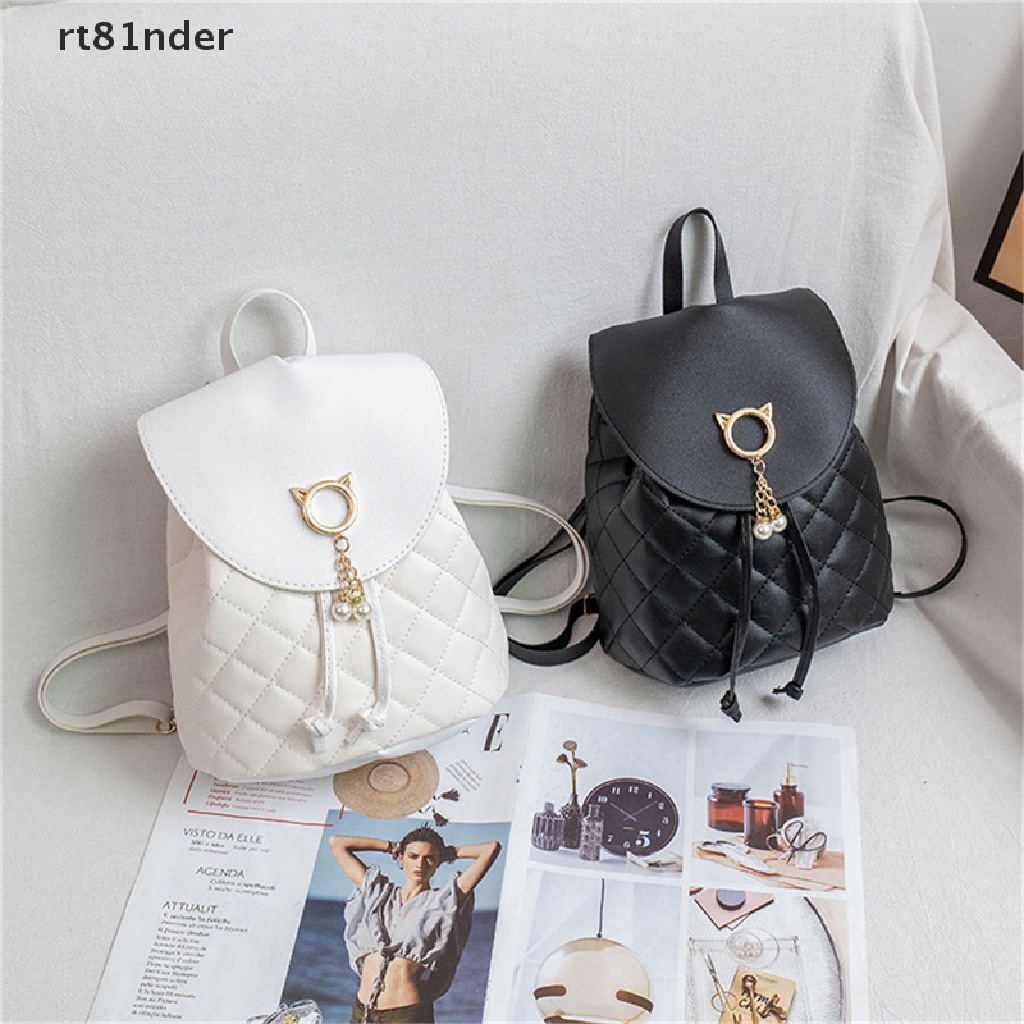 Balo da PU mini họa tiết lưới đính kim cương cho nữ