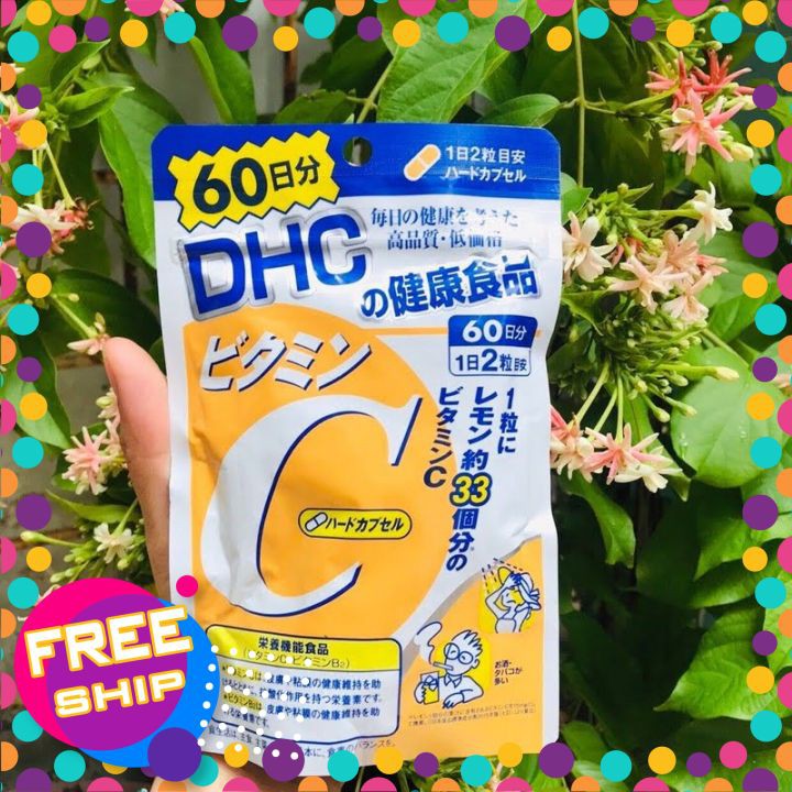 Viên uống Vitamin C DHC Nhật [ FREE SHIP - HÀNG AUTH] gói 60 ngày 120 viên
