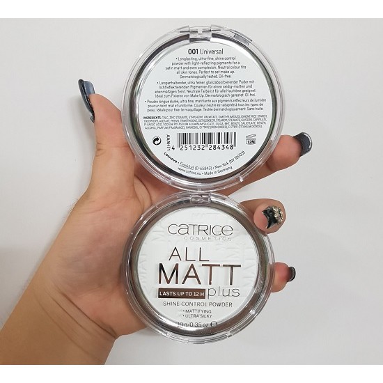 Phấn Phủ Catrice All Matt Plus Shine Control Powder - 001 Universal