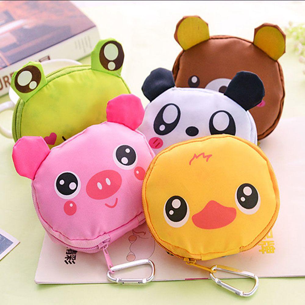 Túi Mua Sắm Bằng Nilon Chống Nước Họa Tiết Lấp Lánh Hoạt Hình Có Khóa Nhôm