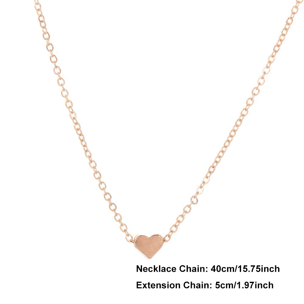 Dây chuyền mặt hình trái tim nhiều màu phong cách thời trang Bohemian dành cho nữ Mihan1