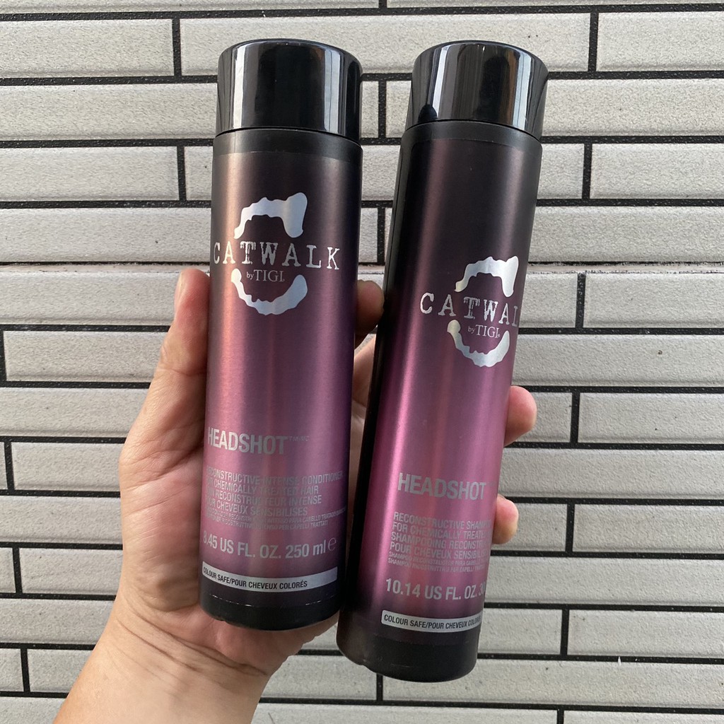 Dầu gội xả Tigi Catwalk Headshot cho tóc khô 300ml/250ml