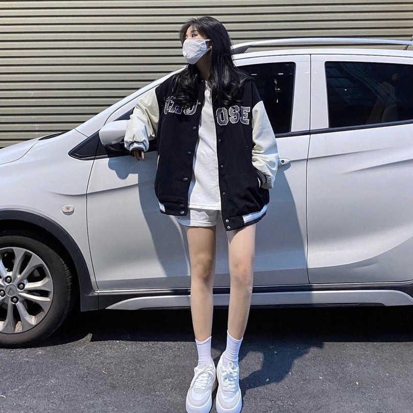 Áo Khoác Bomber CHOOSE Áo Khoác Chất Nhung Dày Dặn Form Rộng Unisex Nam Nữ Mặc Thoải Mái [Ảnh Thật + Video]