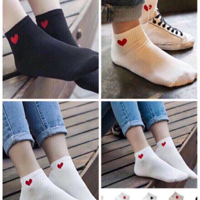 1 đôi Tất Tim Cute (Được Chọn Màu)