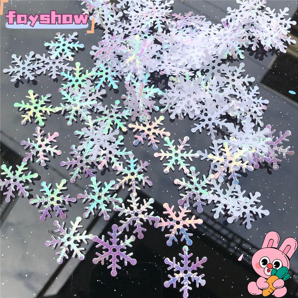 Set 100 / 200 / 300 Bông Tuyết Lấp Lánh Trang Trí Giáng Sinh / Sinh Nhật / Tiệc Tùng
