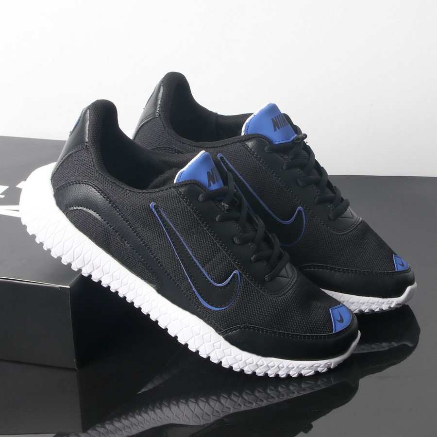 [Mã FAMAYMA2 giảm 10K đơn 50K] Giày thể thao nam đen móc xanh dương TS305 Tronshop