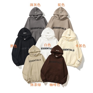 Áo hoodie ESSENTIALS chữ nổi hot hit 2021 dành cho cả nam nữ