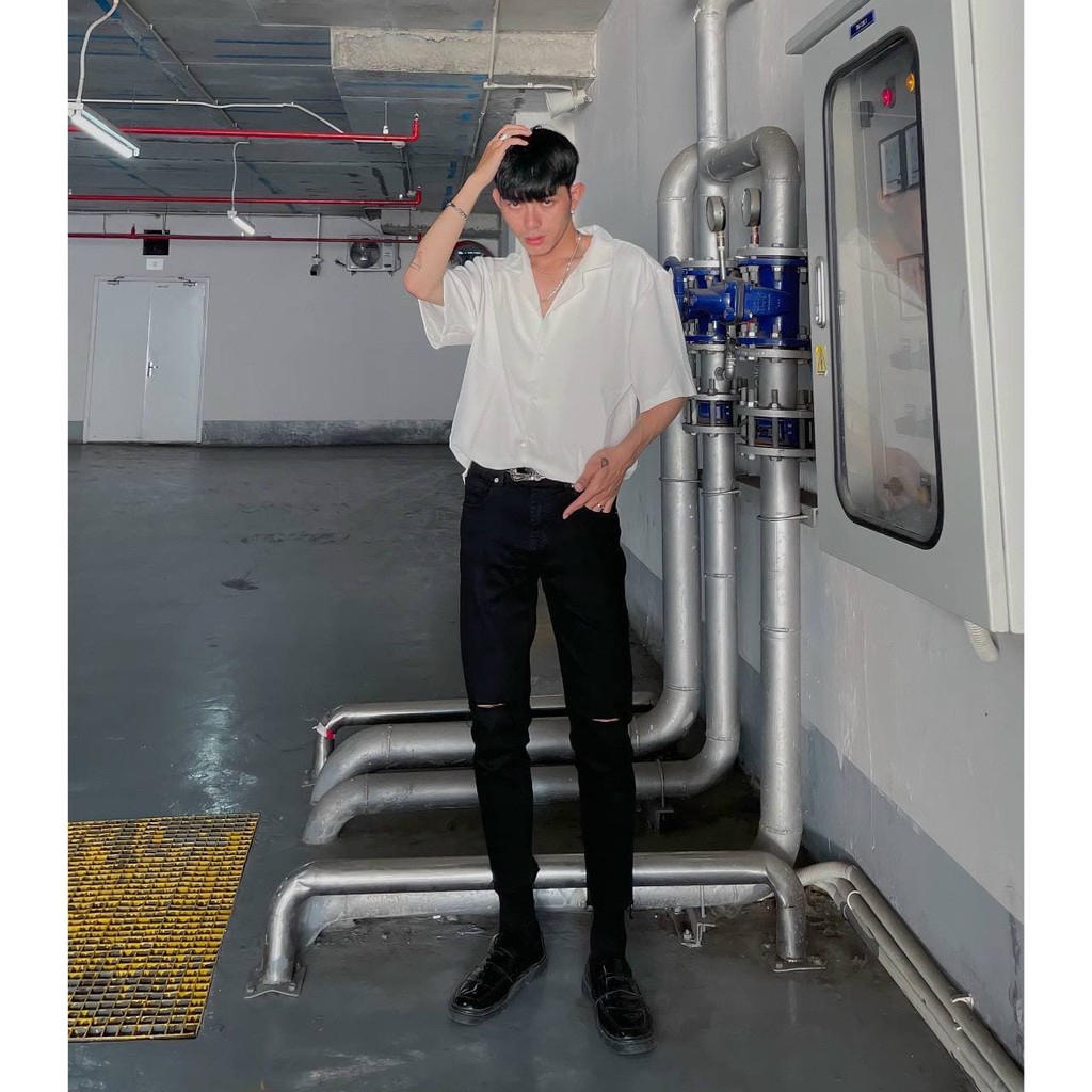 Áo sơ mi lụa unisex MALTRIK, áo cổ vest ngắn tay chất lụa cực đẹp hottrend 2022 | BigBuy360 - bigbuy360.vn