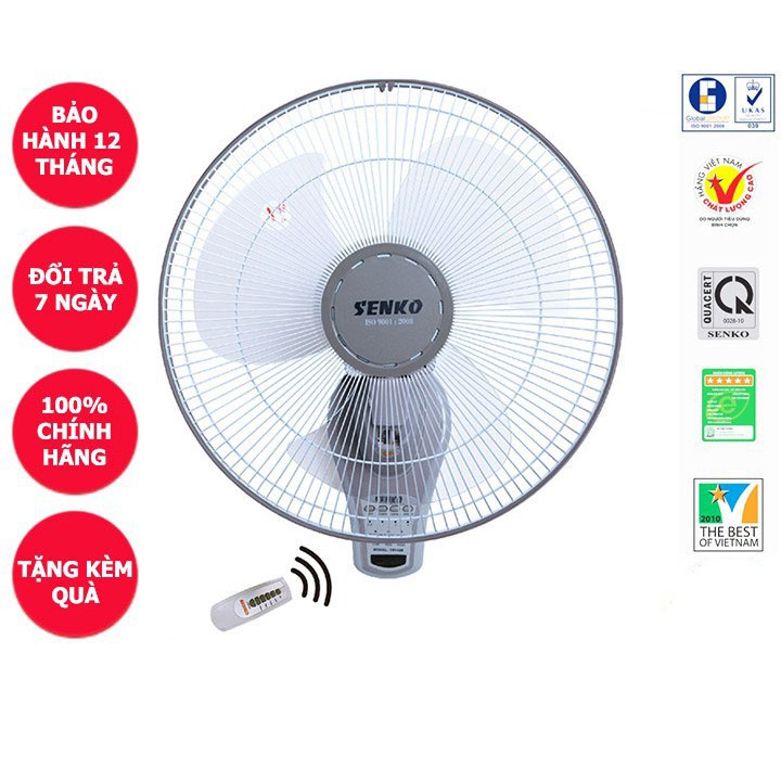 ⚡HÀNG CHÍNH HÃNG - GIAO HỎA TỐC⚡ Quạt Treo Tường Senko Có Remote TR1683