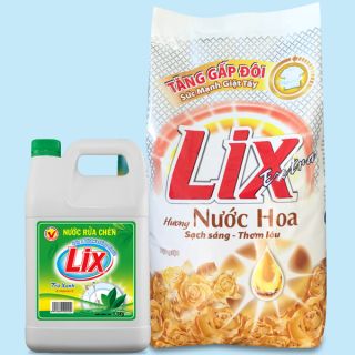 Bột giặt Lix Extra hương nước hoa - 5,5kg. Tặng NRC 1,5kg