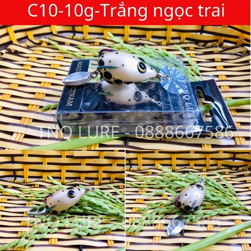 Mồi câu lure nhái hơi TNQ C10 - 10g - Action chìm