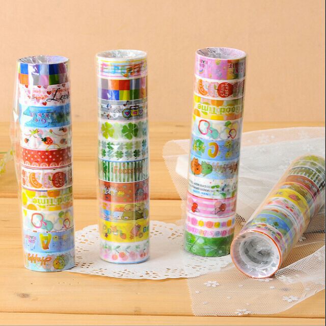 Washi-Băng Keo Hoạ Tiết Mini Nhỏ Gọn Dễ Thương