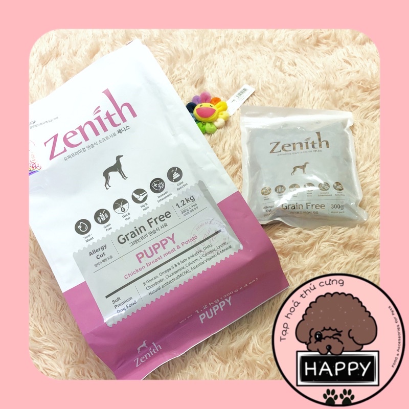 [1.2kg] Hạt mềm Zenith Puppy cho chó con vị gà &amp; khoai tây 1kg2 - Thức ăn hạt - Tạp Hoá Thú Cưng Happy