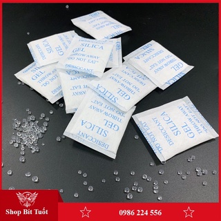 Gói hút ẩm tủ quần áo 500 grm hạt chống ẩm silical máy ảnh giày túi xách đầy đủ các loại