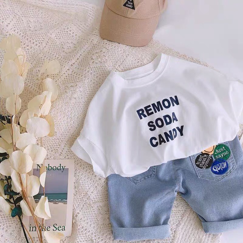 Bộ Cộc Tay Cho Bé Trai Và Bé Gái, Sét Cộc Tay Remon Soda Cho Bé Cân Nặng Từ 5kg-32kg Quần Áo Trẻ Em BETHO KIDS