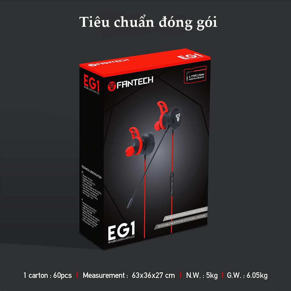 Tai nghe Gaming nhét tai Fantech EG1 Hãng Phân Phối Chính Thức - Hàng nhập khẩu