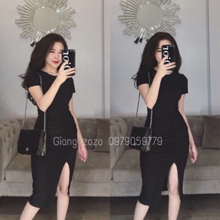 Váy body nhún eo