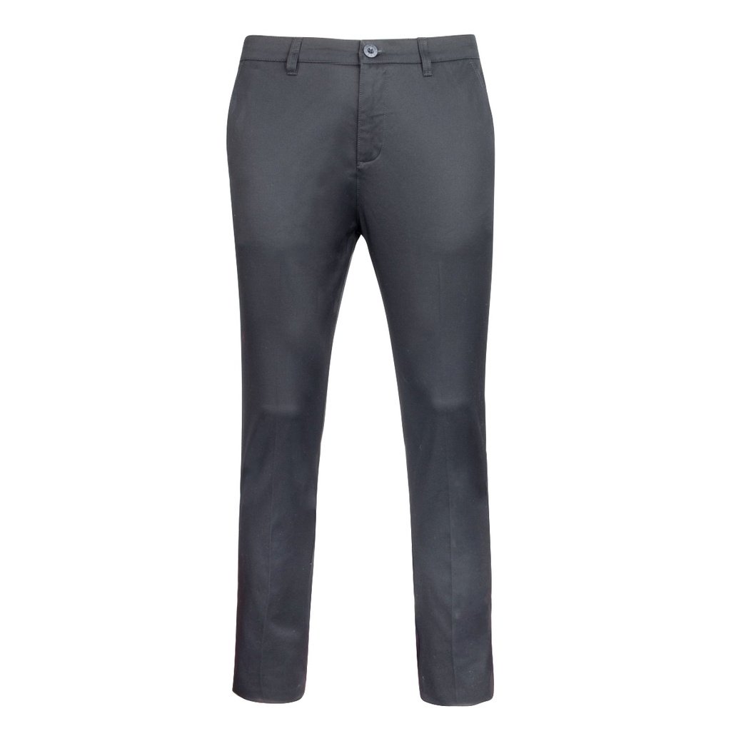 Quần dài kaki nam Owen QKSL22227 khaki công sở cao cấp màu đen trơn dáng slim fit ôm nhẹ vải thô cotton mềm mát