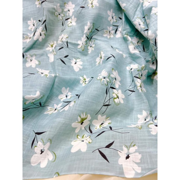 Vải thô linen xước hoa
