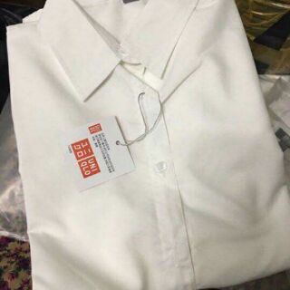 Áo trắng sơ mi nữ kiểu basic k nhăn