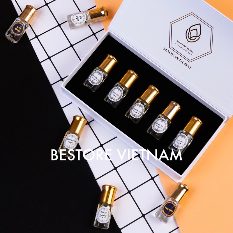Tinh dầu nước hoa Dubai thiết kế mini 3ml