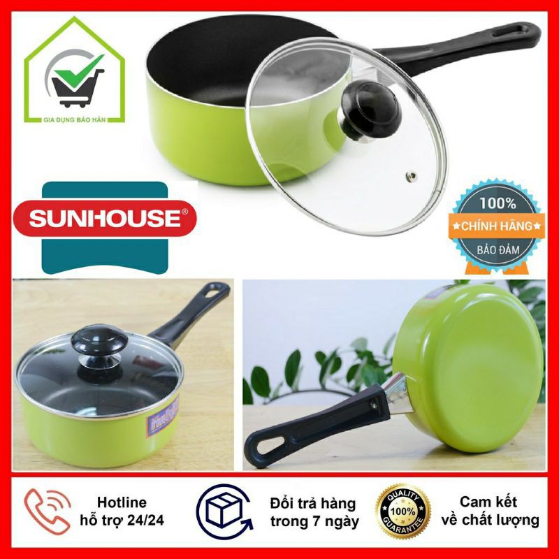 Quánh quấy bột ăn dặm - quánh vân đá chống dính Happy Cook/Sunhouse/Ikonic nắp kiếng