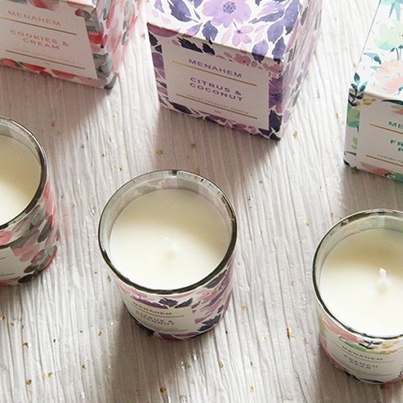 Nến thơm MENAHEM thư giãn không khói Luxury Fragrant Candle MENA01