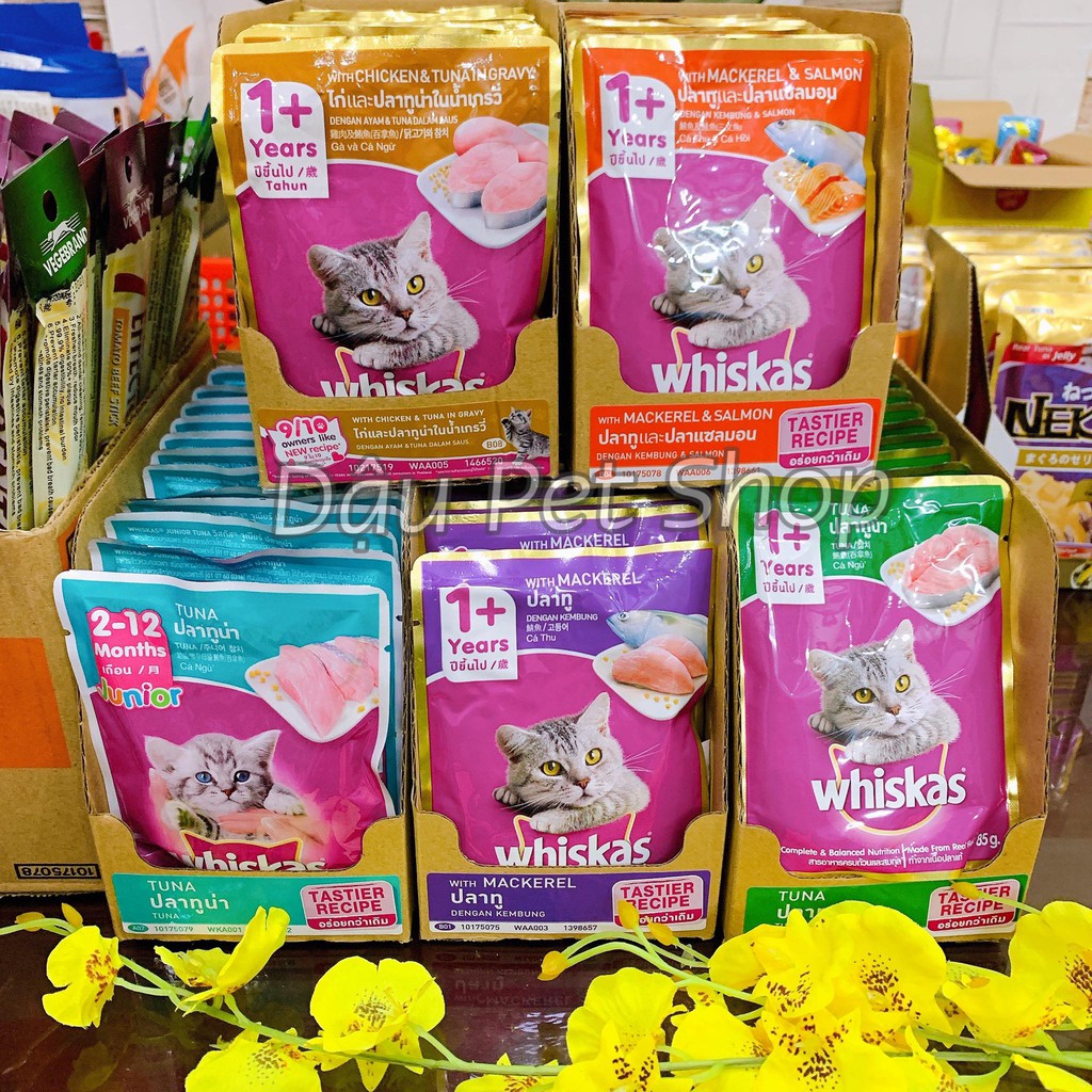 Pate Whiskas cho mèo đủ vị