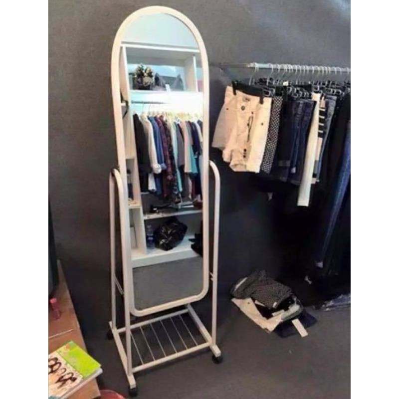 Gương soi di động toàn thân. Cao 165cm, rộng 38cm. Dễ dàng lắp đặt và di chuyển. Sang trọng, tiện dụng, bền đẹp | BigBuy360 - bigbuy360.vn