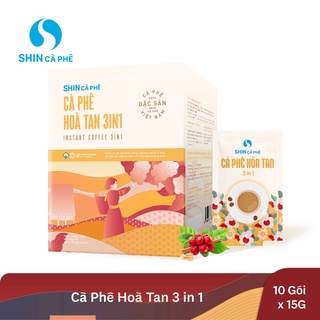 Cà phê hòa tan cảnh quan 3 in 1 - shin cà phê - hộp 10 gói