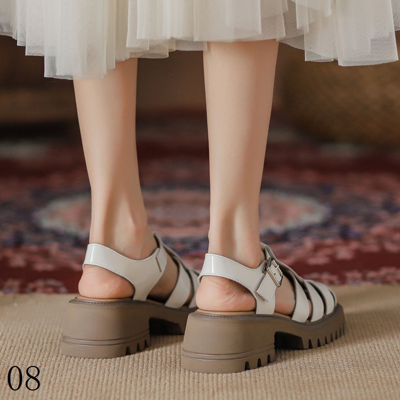 Giày Sandal Cao Gót Dày Dặn Phong Cách Thời Trang Mới 2022 Dành Cho Nữ