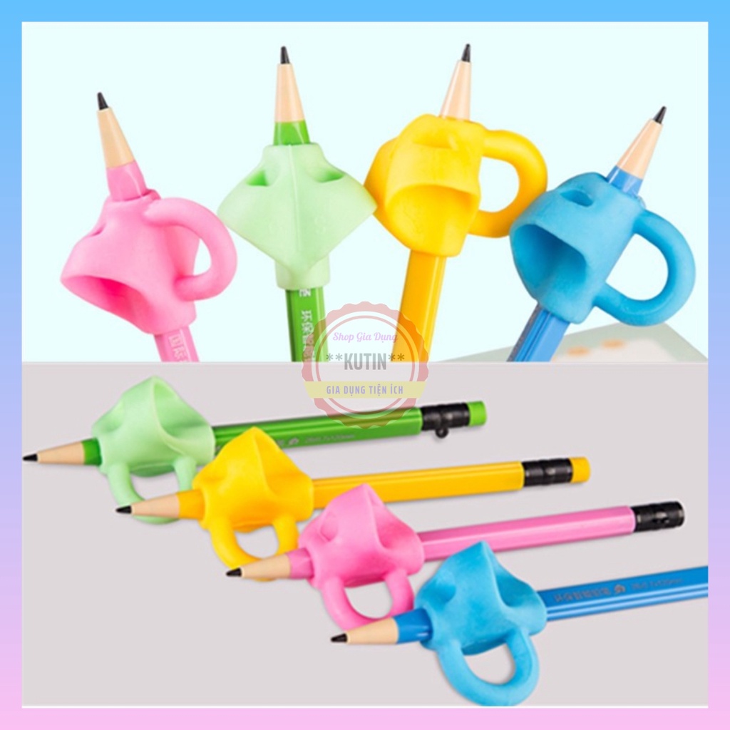 Đệm Định Vị Tay Cầm Bút Cao Su Cao Cấp - Dụng Cụ Đệm Tay Cầm Bút Tập Viết Đúng Tư Thế Cho Bé