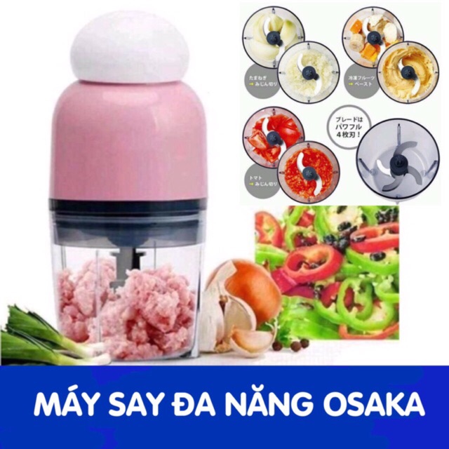 Máy say đa năng, máy xay cầm tay 6 lưỡi 300ml || sản phẩm tuyệt vời cho bé ăn dặm chính hãng