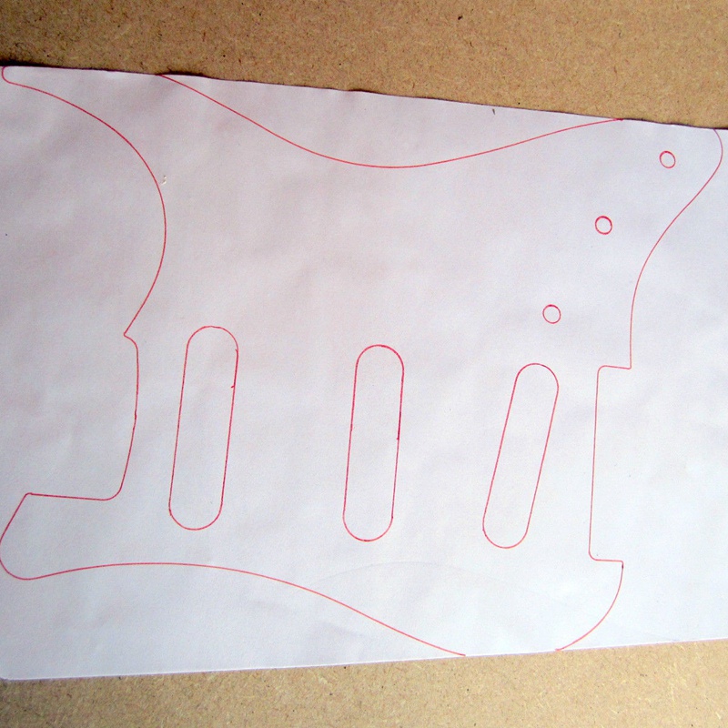 1 Tấm Dán Lá Đồng 22.5x30cm Tự Dính Đa Năng Bảo Vệ Đàn Guitar