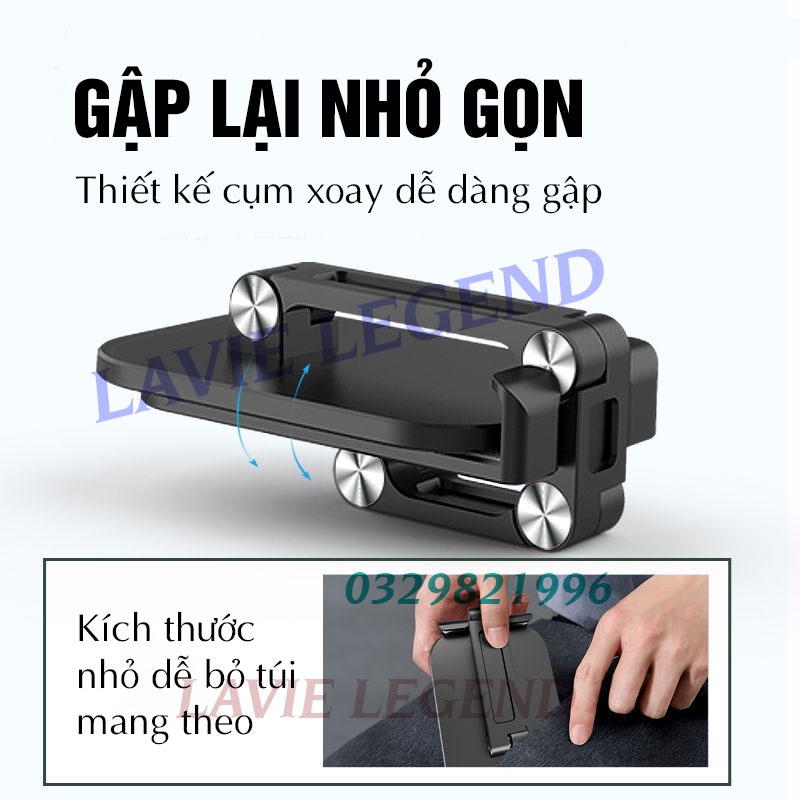 Giá đỡ điện thoại giá đỡ máy tính bảng cao cấp để bàn gấp gọn dùng livestream học online, xem phim