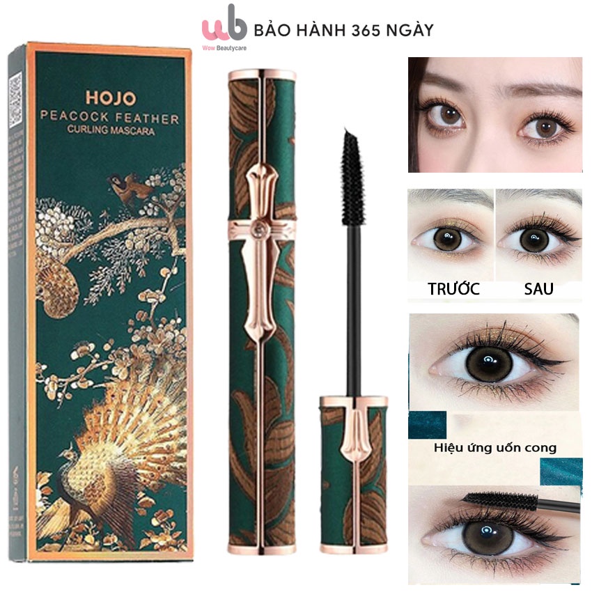 Mascara HOJO PEACOCK Limited,Cổ Trang,Siêu Đẹp,Đầu Chuốt Nhỏ,Thưa,Giúp Mi Của Nàng Trở Nên Công Vút,Sắc Sảo,Không Lem.