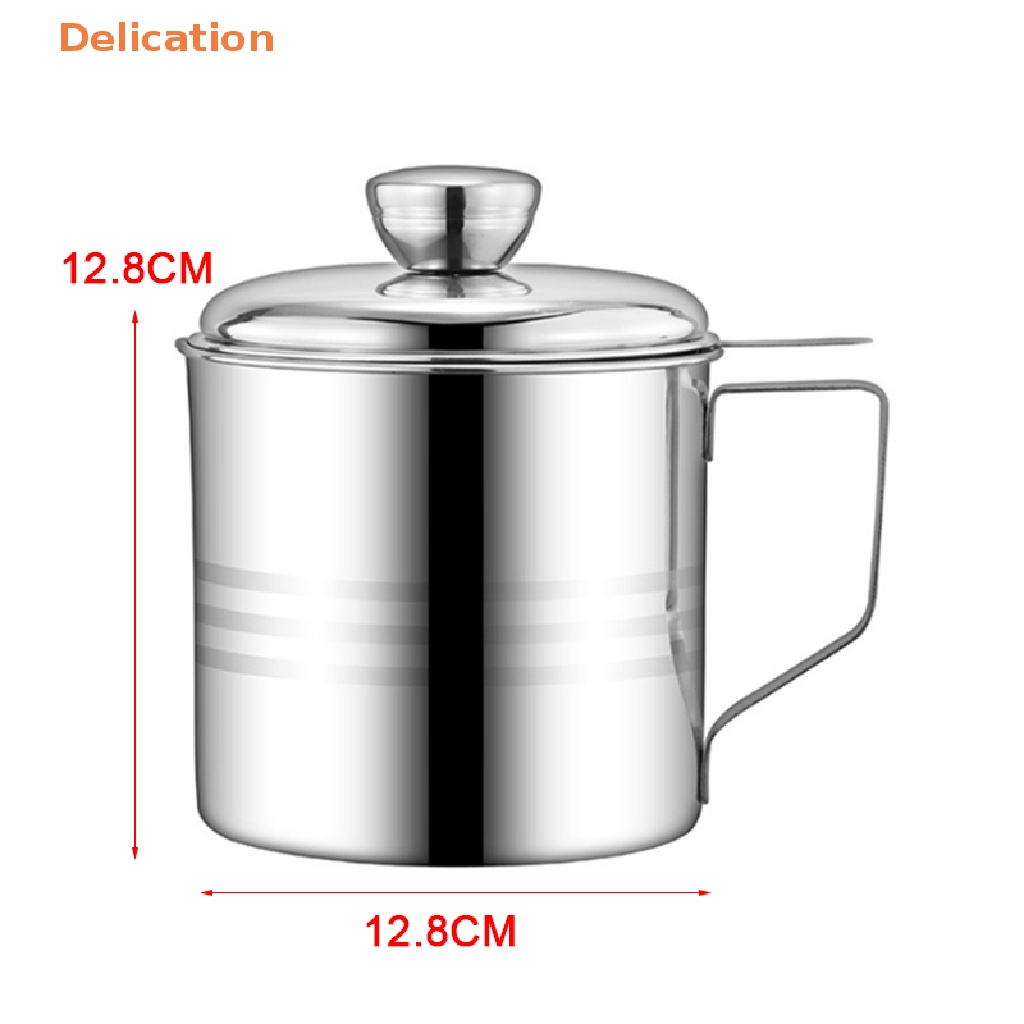 Bình Đựng Dầu Ăn Bằng Thép Không Gỉ 1.3L Kèm Đồ Lọc Mỡ Tiện Dụng