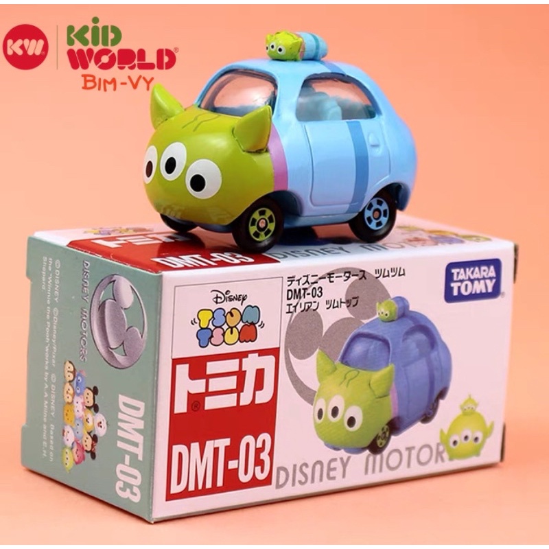 Xe mô hình Tomica Box Disney TsumTsum Top DMT-03. MS: 807. Made in Việt Nam.