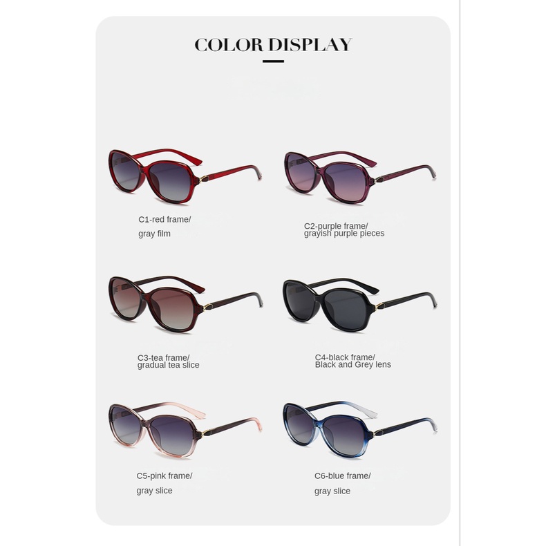 Kính Mát Phân Cực Thời Trang Hàn Quốc Cho Nữ