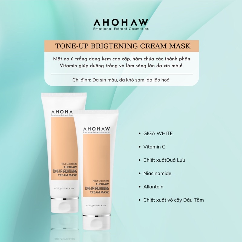 Mặt nạ ủ trắng dạng kem AHOHAW - Chính hãng Hàn Quốc