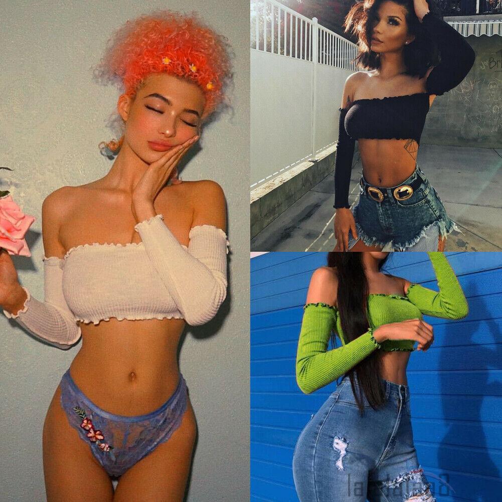 [Mã FAMAYWA giảm 10K đơn 50K] Áo thun trễ vai tay dài thời trang cho nữ | BigBuy360 - bigbuy360.vn